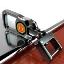 (BUY 1 GET 1 FREE) Dual Side Logo Keychain Compatible with Royal Enfield key Hunter 350 Bullet Meteor Classic