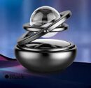 AutoBizarre Metal Body Solar Powered Rotating Black Solar Crystal Car Air Freshener Car Dashboard Accessory For Car Interior Decoration For All Cars (Aerosol, Pack Of 1)