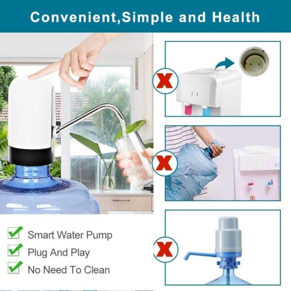 Konquer TimeS KTS Automatic Wireless Water Can Dispenser Pump for 20 Litre Bottle Can, with Low Noise & High Efficiency - Image 5