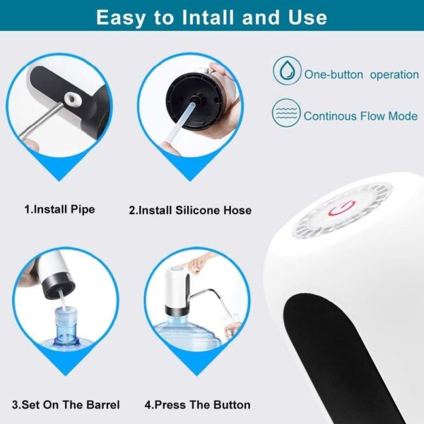Konquer TimeS KTS Automatic Wireless Water Can Dispenser Pump for 20 Litre Bottle Can, with Low Noise & High Efficiency - Image 8