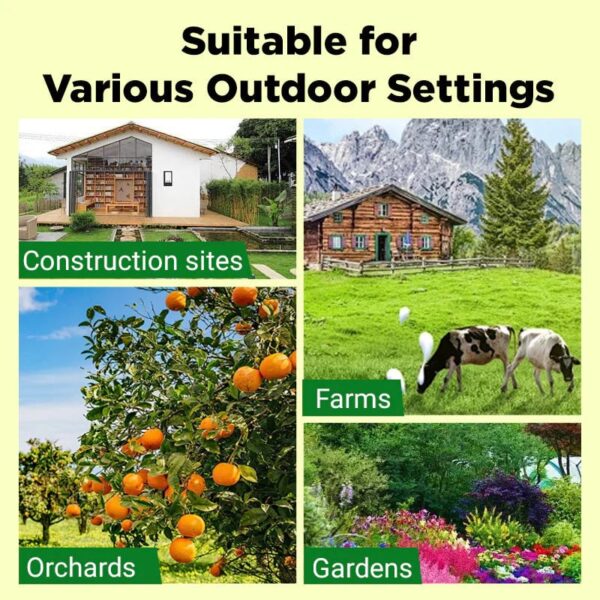 High volume solar warning lights to deter predators ( BUY 1 GET 1 FREE ) - Image 2