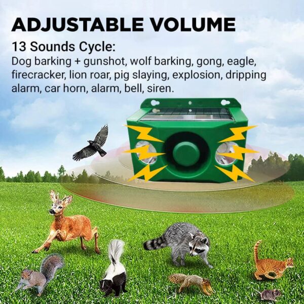 High volume solar warning lights to deter predators ( BUY 1 GET 1 FREE ) - Image 8